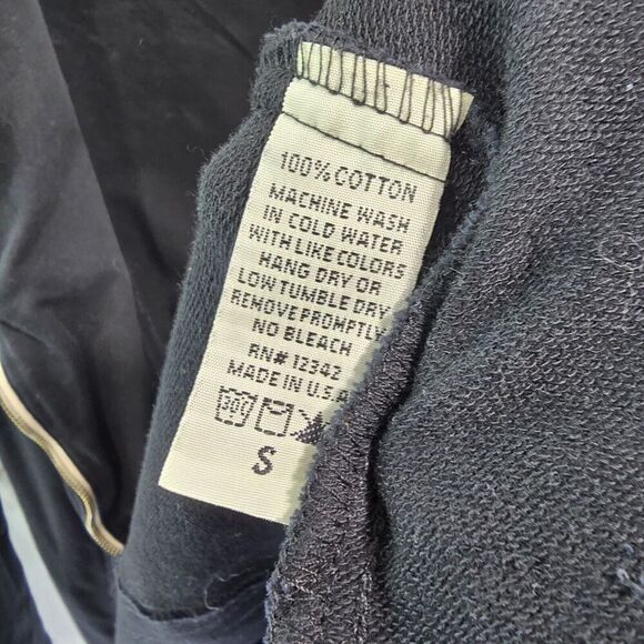 Coin 1804 Jacket Womens Small Black Long Knit Zip Sweatshirt Jersey Knit Stretch - Picture 4 of 14